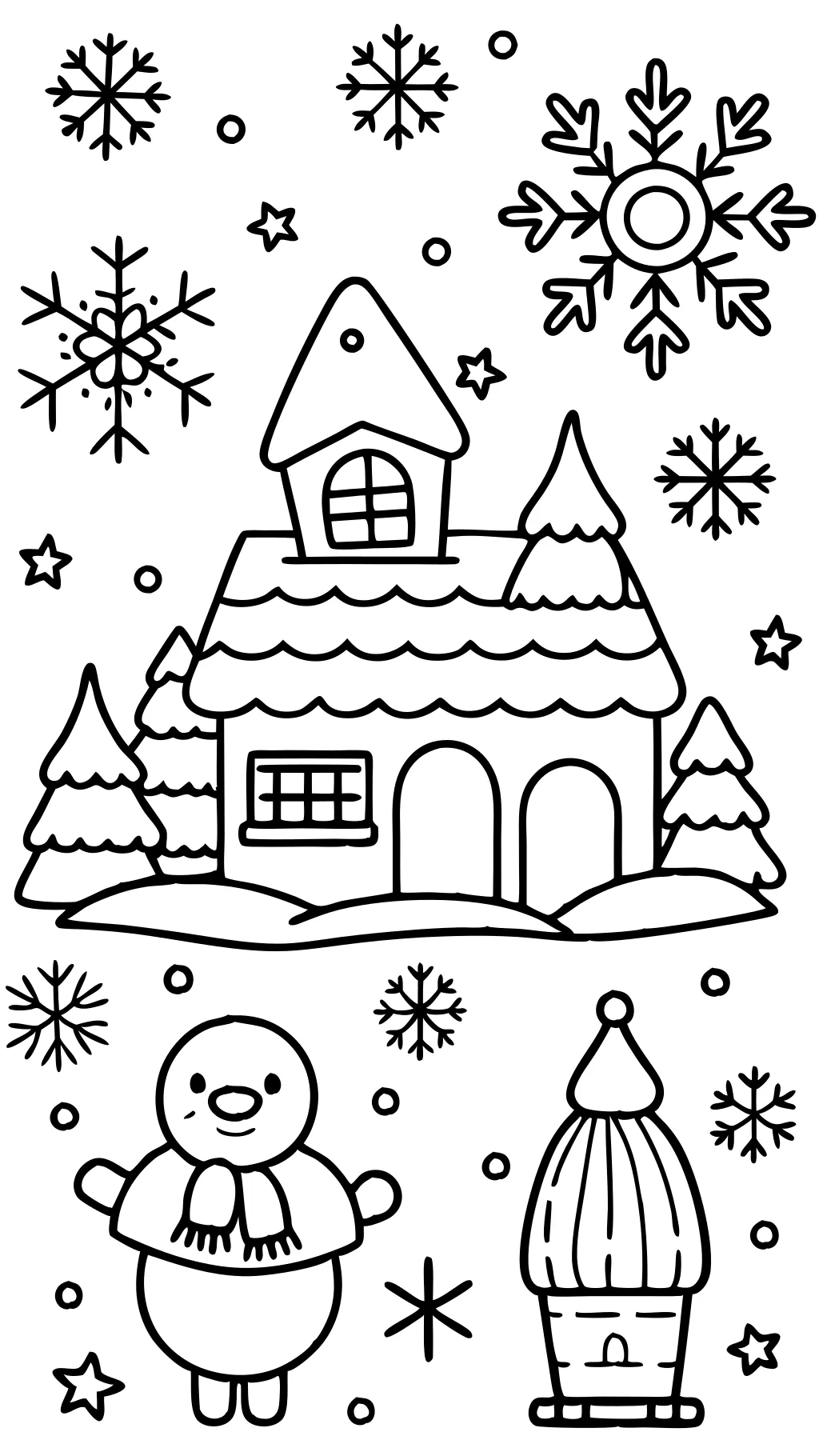 free coloring pages winter